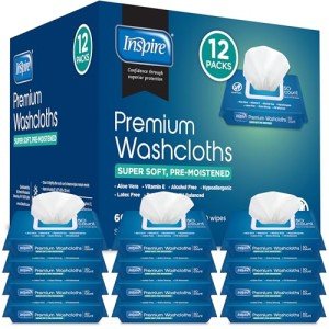 Inspire Adult Wet Wipes for Cleansing - 600 Count