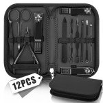 12-in-1 Manicure and Pedicure Set with Case