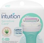Schick Intuition Sensitive Skin Razor Refills, 6 Pack