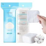 SHINO Biodegradable Cotton Pads for Sensitive Skin