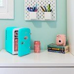 Koolatron Retro Mini 4L Portable Fridge - Aqua