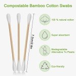 1000 Bamboo Cotton Swabs with Storage Box