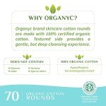Organyc Biodegradable Organic Cotton Rounds (70 Count)