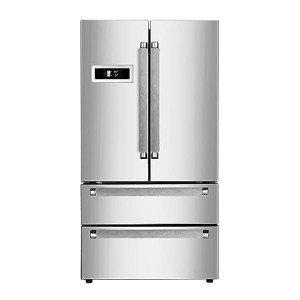 4-Pack Refrigerator Door Handle Covers - Silver Plush