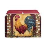 Sunflower Rooster 4-Slice Toaster Cover