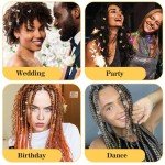 70 Pcs Gold Hair Jewelry and Braid Accessories