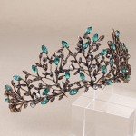 Vofler Green Queen Tiara for Women