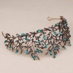 Vofler Green Queen Tiara for Women