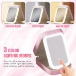 LED Makeup Bag with Adjustable Mirror Light