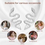 Sparkly Rhinestone Snake Hair Clips - 2 Pack