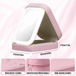 LED Makeup Bag with Adjustable Mirror Light