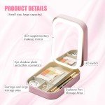 LED Makeup Bag with Adjustable Mirror Light