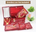 Satin Makeup Bag and Jewelry Organizer - Chestnut