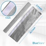 4-Pack Refrigerator Door Handle Covers - Silver Plush