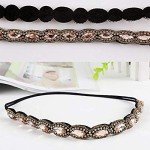 5pcs Rhinestone Beaded Hairbands for Women