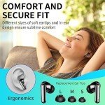 Bluetooth Wireless Earbuds with Noise Cancelling Mic