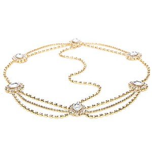 Vintage Gold Head Chain for Girls and Women