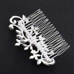 Elegant Blue Rhinestone Bridal Hair Comb