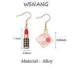 3D Lipstick Earrings for Makeup Lovers
