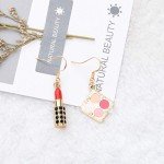 3D Lipstick Earrings for Makeup Lovers
