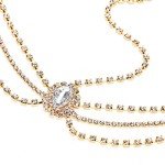 Vintage Gold Head Chain for Girls and Women