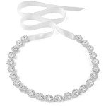 Silver Crystal Bridal Headband for Weddings
