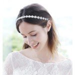 Silver Crystal Bridal Headband for Weddings