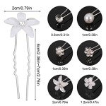 30-Pack Flower & Crystal Wedding Hair Pins