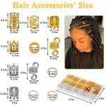 262 Pcs Dreadlock and Braid Hair Accessories