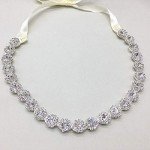 Silver Crystal Bridal Headband for Weddings