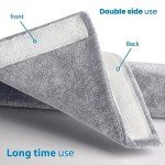 4-Pack Refrigerator Door Handle Covers - Silver Plush