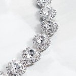 Silver Crystal Bridal Headband for Weddings