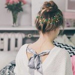 Elegant Green Pearl Bridal Hairvine Headband