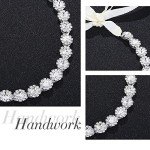 Silver Crystal Bridal Headband for Weddings