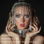 Tassel Rhinestone Flapper Headpiece for Women