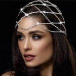 Crystal Hair Chain with Rhinestones for Women