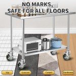 4" Prep Table Wheels with Side Brake - Set of 4