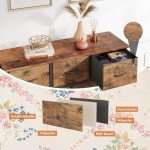 Rustic Brown 9-Drawer Tall Fabric Dresser