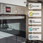 4-Pack Refrigerator Door Handle Covers - Silver Plush