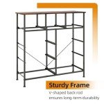 Rustic Brown 9-Drawer Tall Fabric Dresser