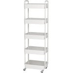 5-Tier Rolling Utility Cart for Home Organization