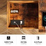 Rolanstar Charging End Table with USB Ports