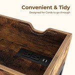 Rolanstar Charging End Table with USB Ports