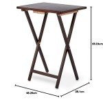 Amazon Basics Set of 4 Foldable Wooden Side Tables