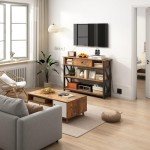 Mexin Vintage Brown Console Table with Outlets