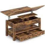 Rolanstar Multi-Function Lift Top Coffee Table