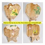 Natural Edge Tree Stump Stool and Side Table