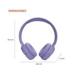 JBL Tune 520BT Wireless On-Ear Headphones - Purple