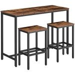Bar Table and Chair Set for Kitchen or Dining