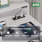 Rolanstar 55-Inch LED Desk with Power Outlets